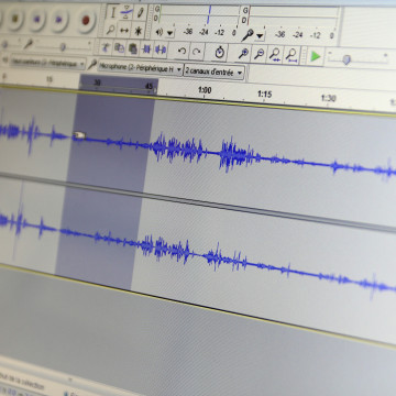 Screenshot Radiobearbeitung mit Audacity